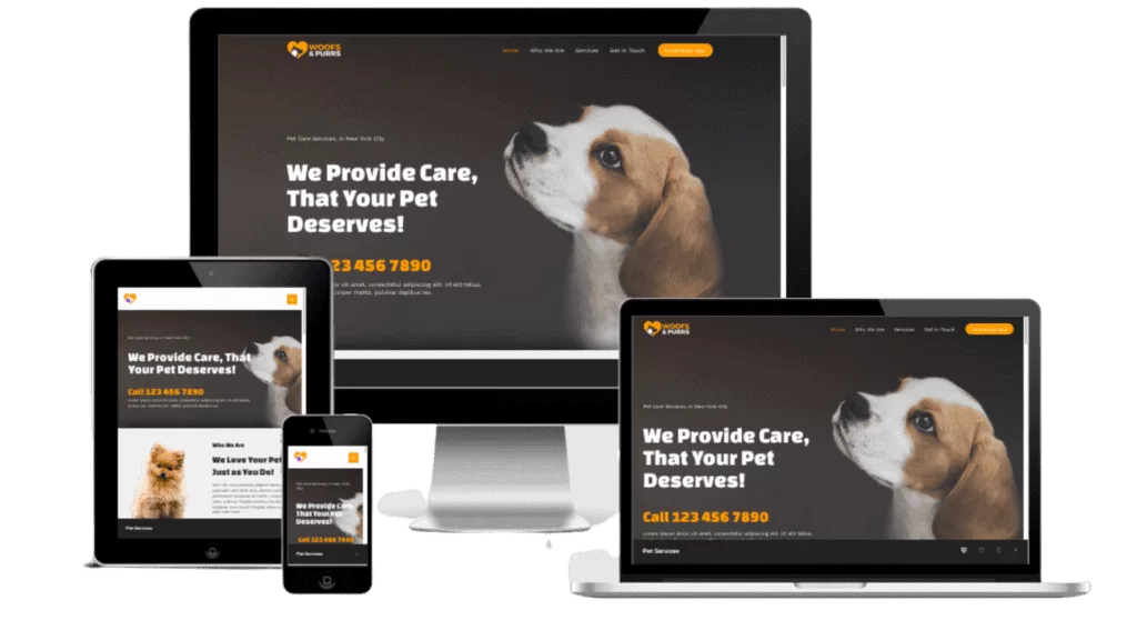Web Designs for Pet Services
